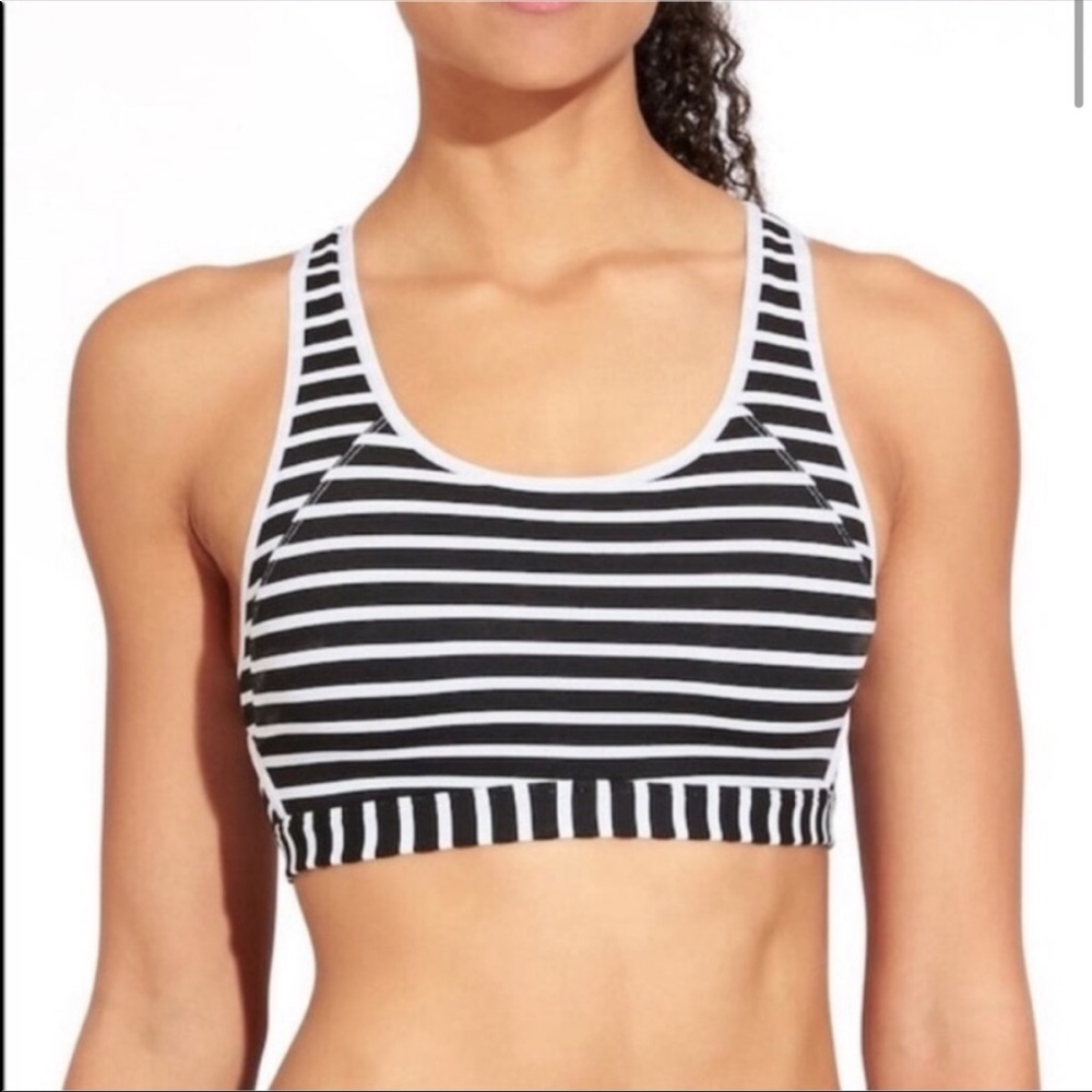 Athleta Stark Strip Double Dare Sports Bra (S)